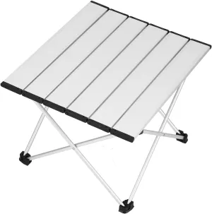 Camping Table, Large Desktop Area Aluminum Alloy Lightweight Folding Table for Courtyard for Backpacker for Hiking for Climber for Outdoor