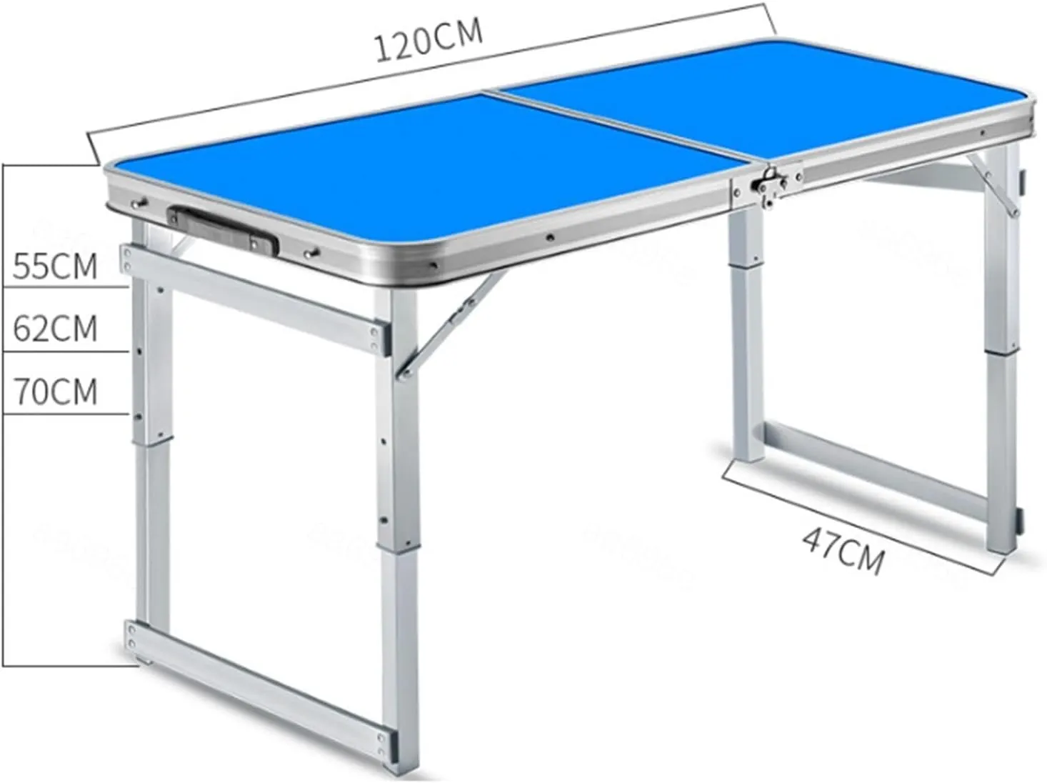 Camping Table,Portable Outdoor CampTable Ultralight Aluminum Folding Picnic Table Outdoor Indoor BBQ Dining Table for Camp, Hiking, Beach, BBQ,B