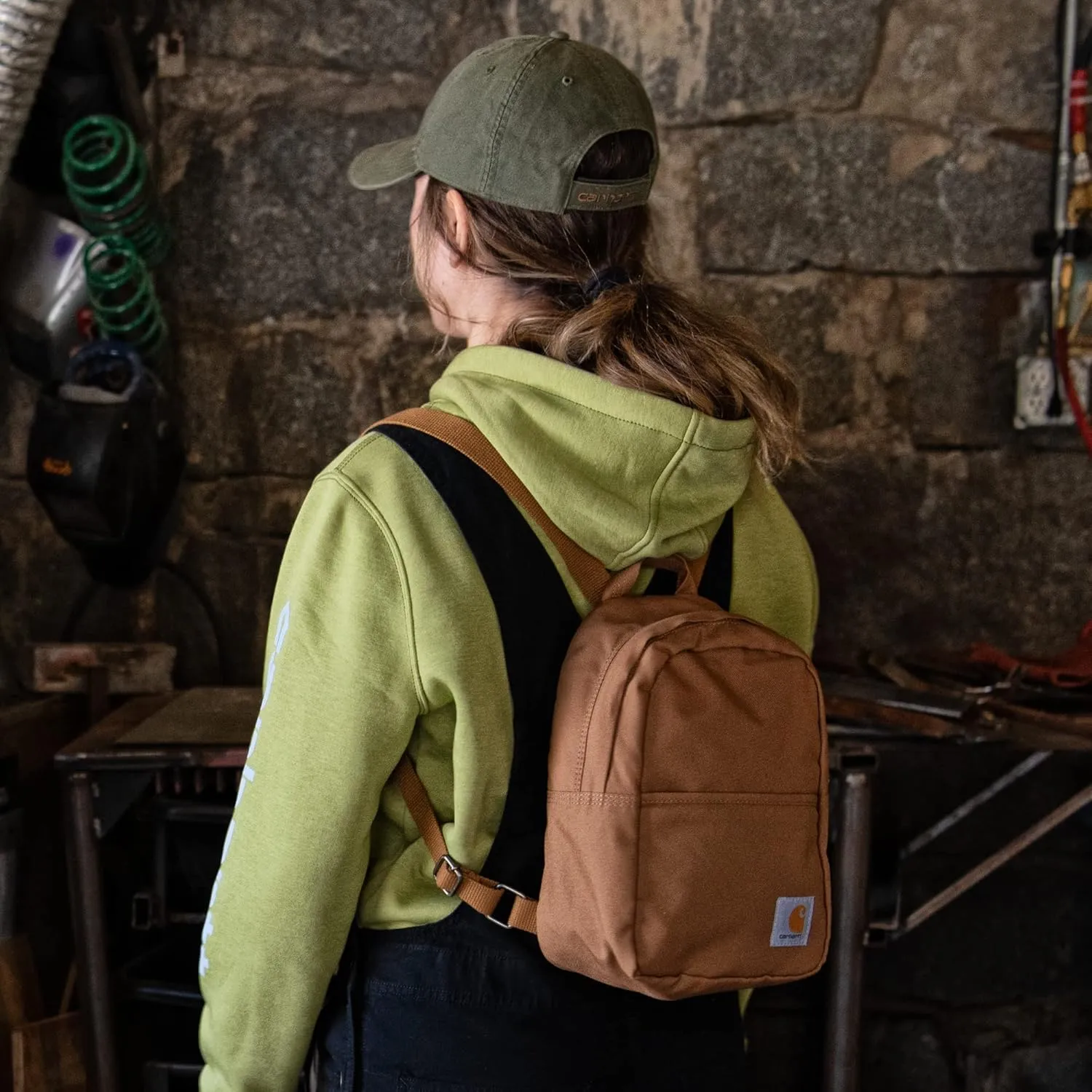 Carhartt Classic Mini Backpack, Durable, Water-Resistant Backpack with Adjustable Shoulder Straps, Port