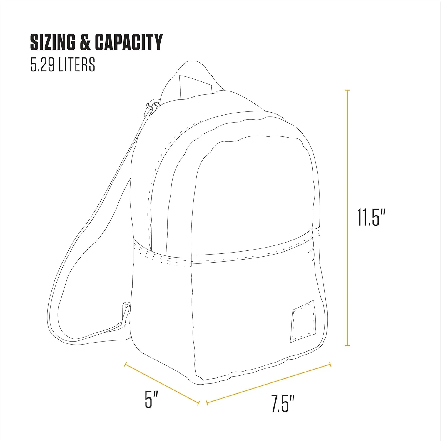 Carhartt Classic Mini Backpack, Durable, Water-Resistant Backpack with Adjustable Shoulder Straps, Port