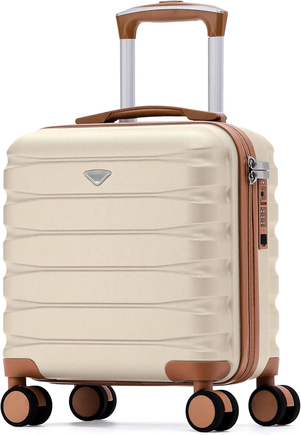 Carry On Suitcase 16.25x13.5x8 Hardside TSA Lock & USB Port Lightweight Luggage Silent Double Spinner Wheels Maximum Underseat Carry-On Bag For Virgin & South West Approved Airlines