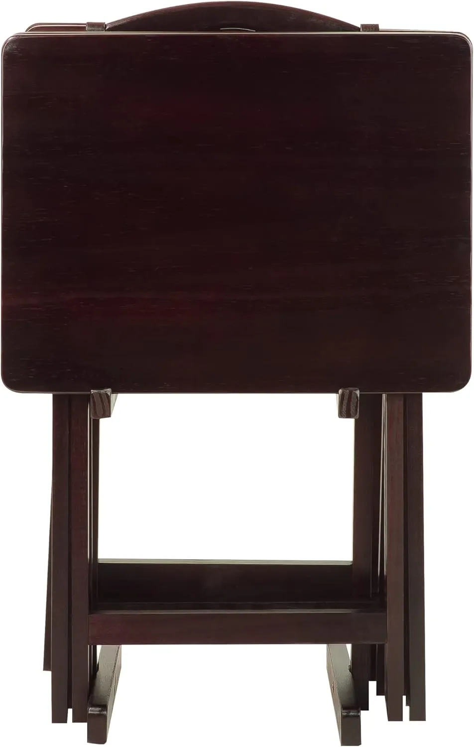 Casual Home 5 Piece Tray Table Set, Espresso