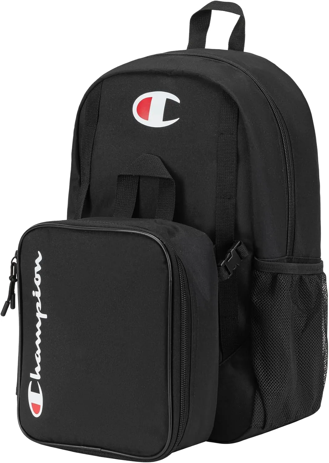 Champion Mode Lunch Kit & Backpack Combo, Black, One Size
