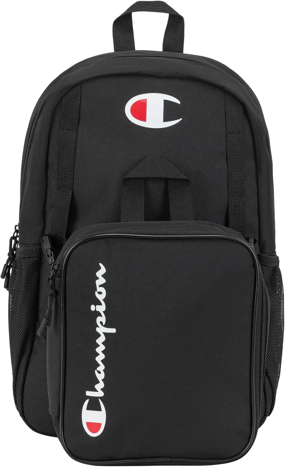 Champion Mode Lunch Kit & Backpack Combo, Black, One Size