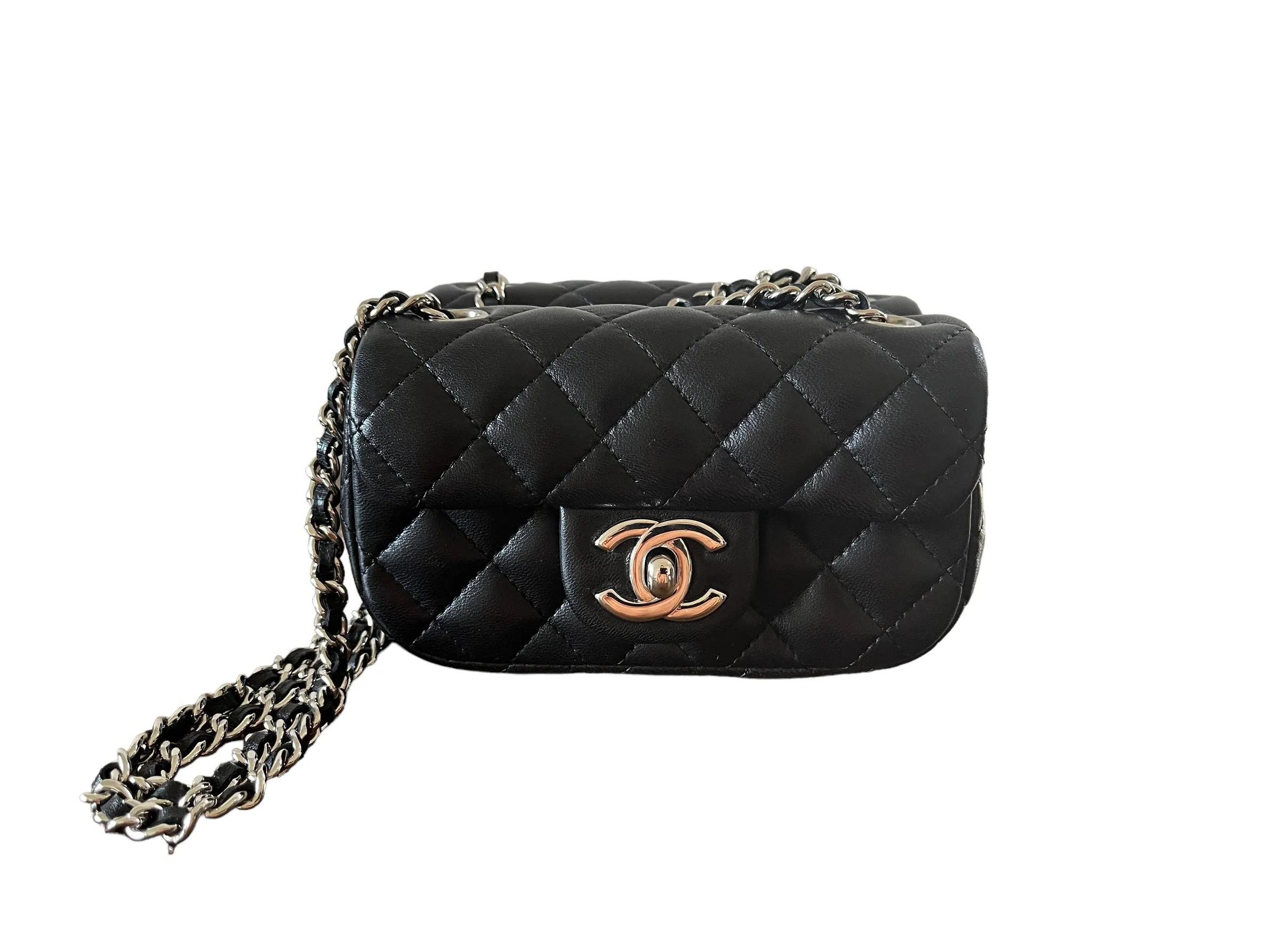 Chanel double mini crossbody bag