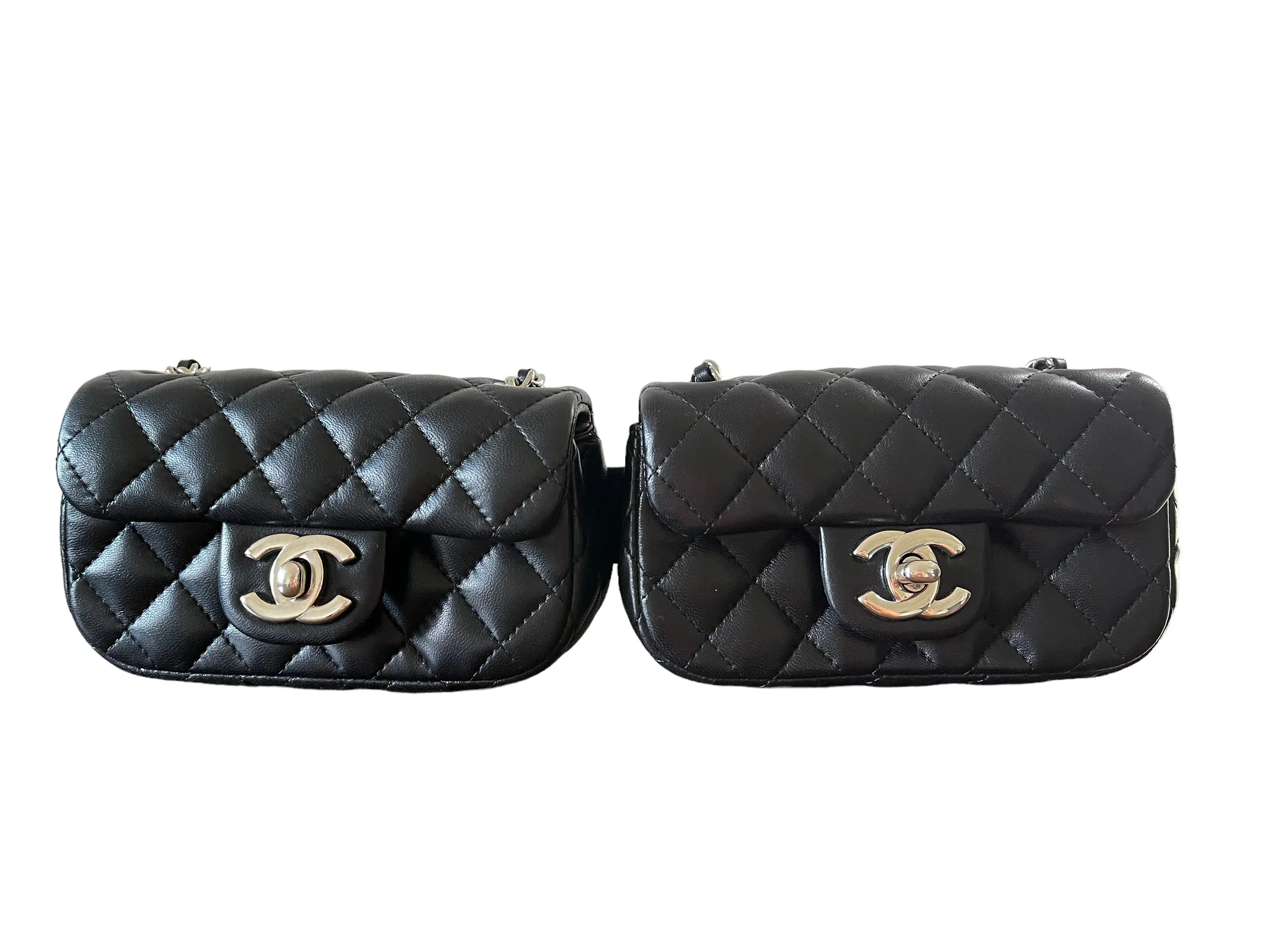 Chanel double mini crossbody bag