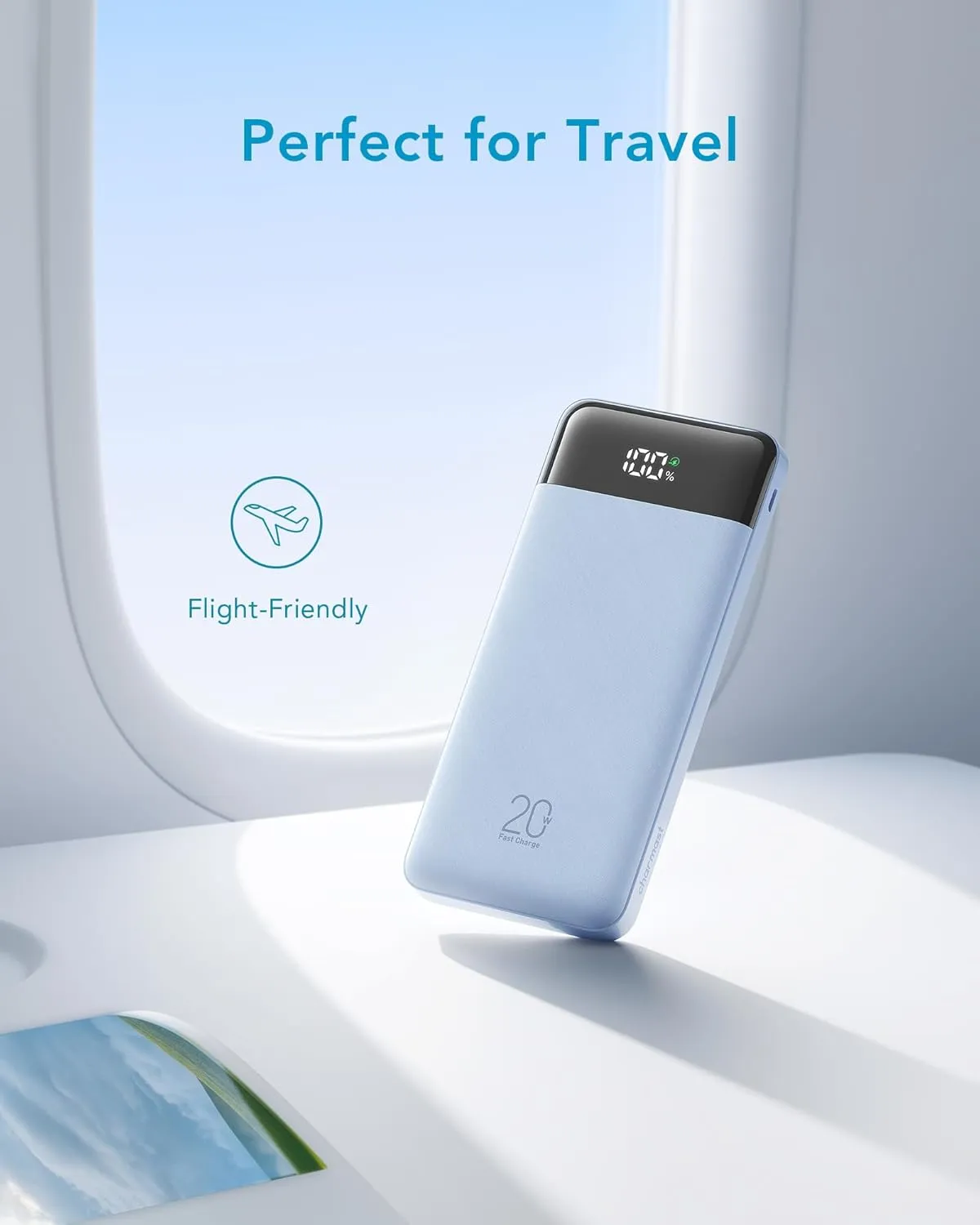 Charmast 20000mAh Portable Charger with 4 Built-in Cables & 6 Outputs, 20W Power Bank Fast Charging - USB C External Battery Pack for iPhone 16 15 14, Android, iPad, Tablet & More (Travel Essential)