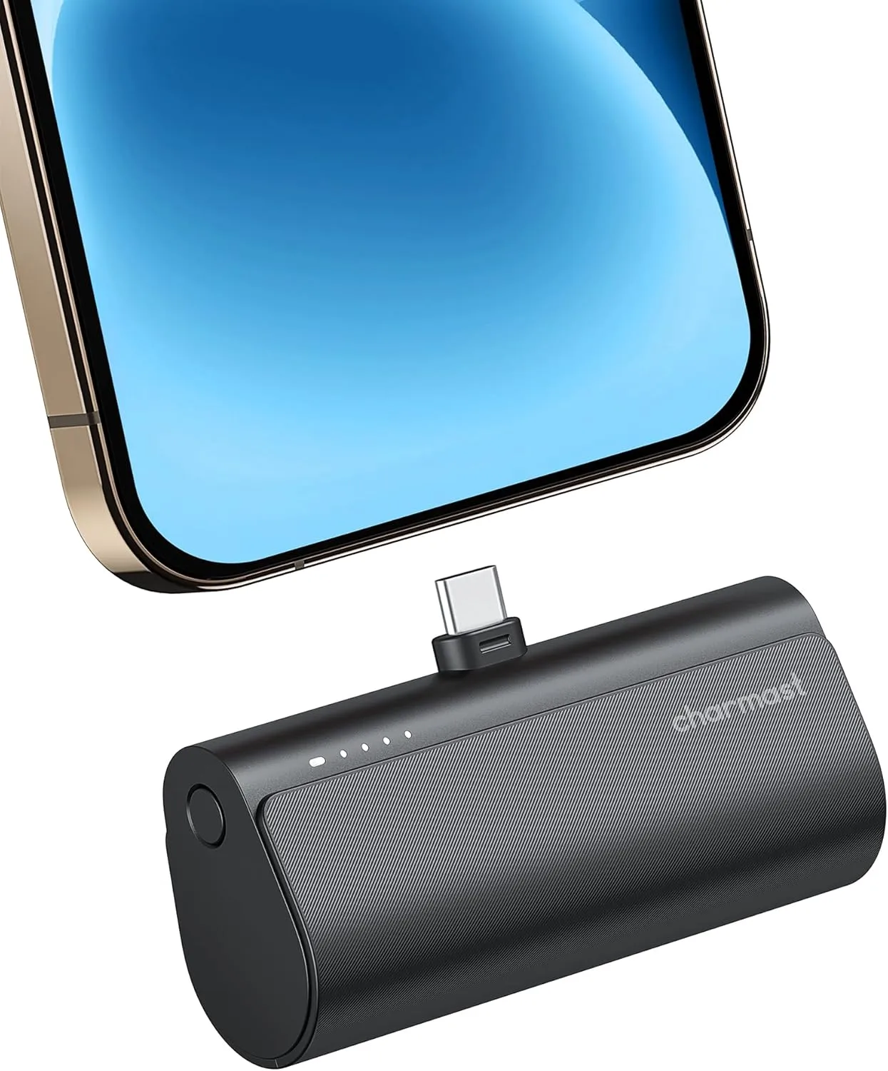 Charmast Small Portable Charger for iPhone 16/15, 5000mAh Ultra-Compact 20W PD Fast Charging USB C Power Bank Mini Battery Pack Compatible with iPhone 16/16 Pro Max/15/15 Pro Max, Samsung S24