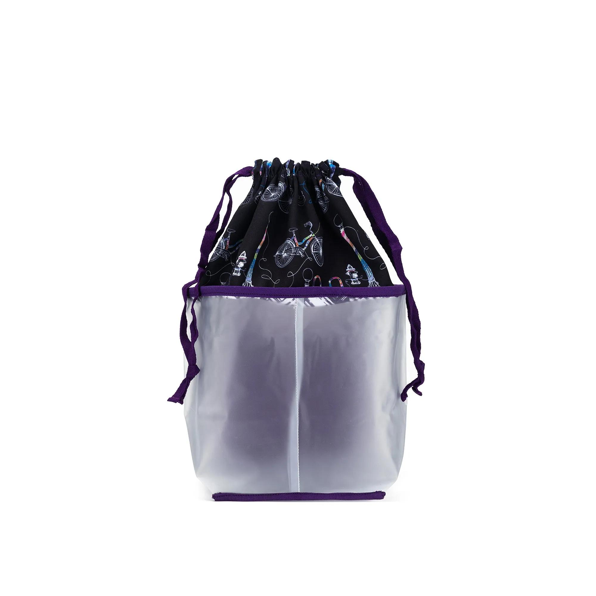 Chicken Boots x della Q Double Double Project Bag | Coffee and Yarn Purple
