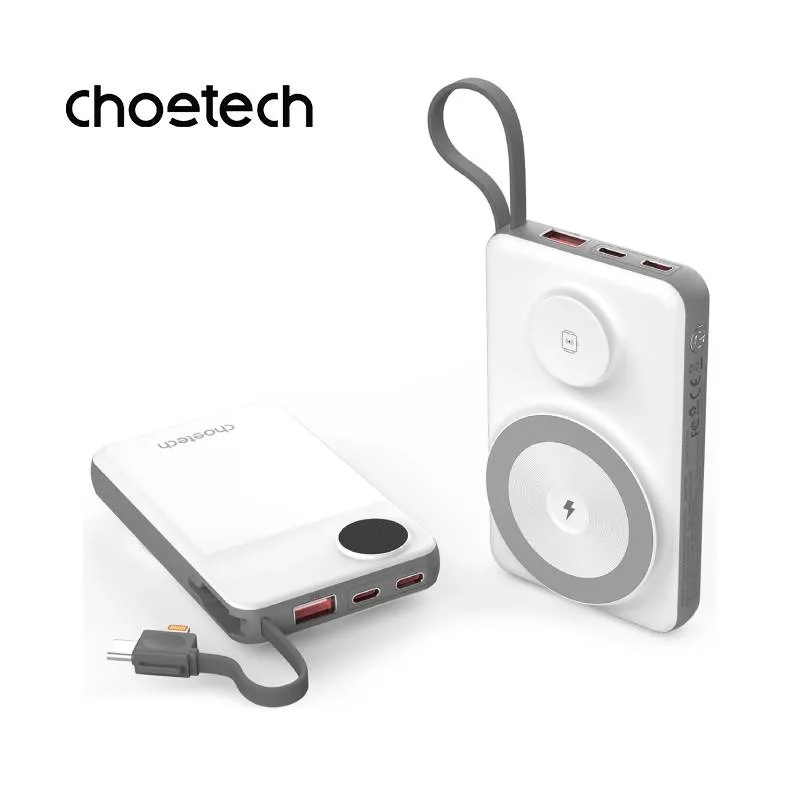 Choetech 10000 mAh LED Display  Power Bank for Mobile & Apple Watch (B695)