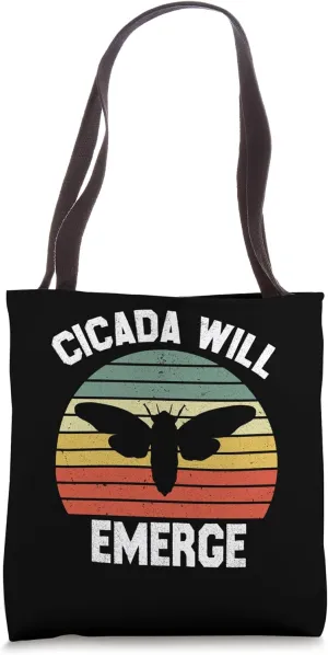 Cicada Will Emerge Cicada 2024 Double Emergence Tote Bag