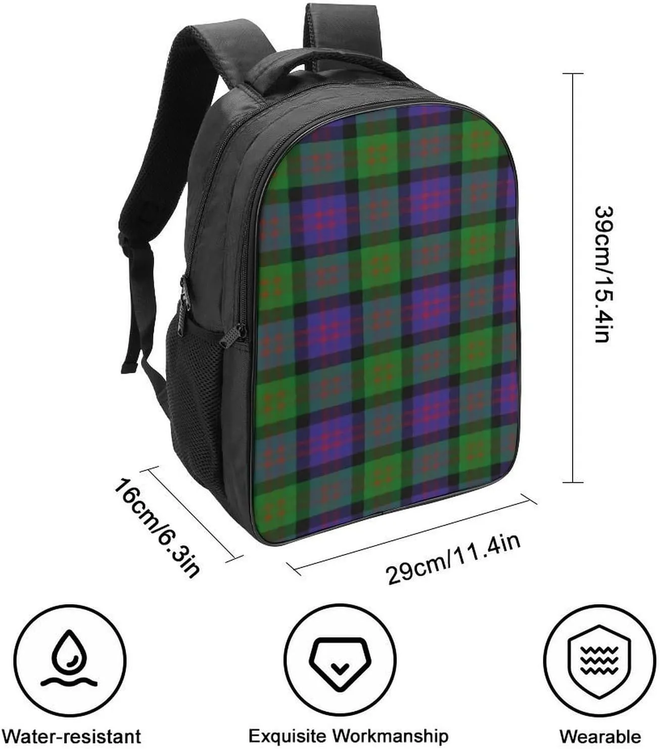 Clan MacDonald Donald Double Compartment Large Capacity Backpack Unisex
