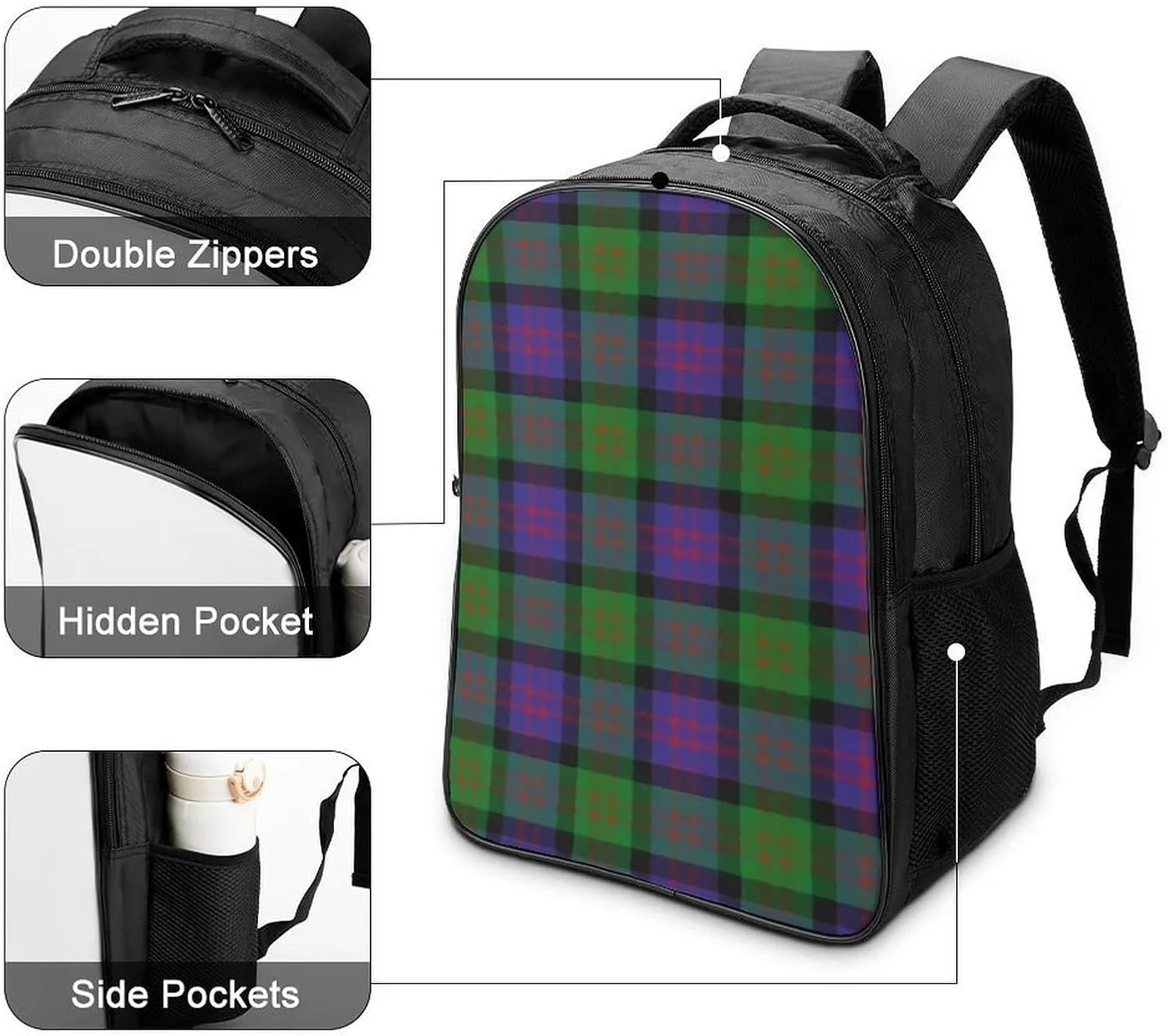 Clan MacDonald Donald Double Compartment Large Capacity Backpack Unisex