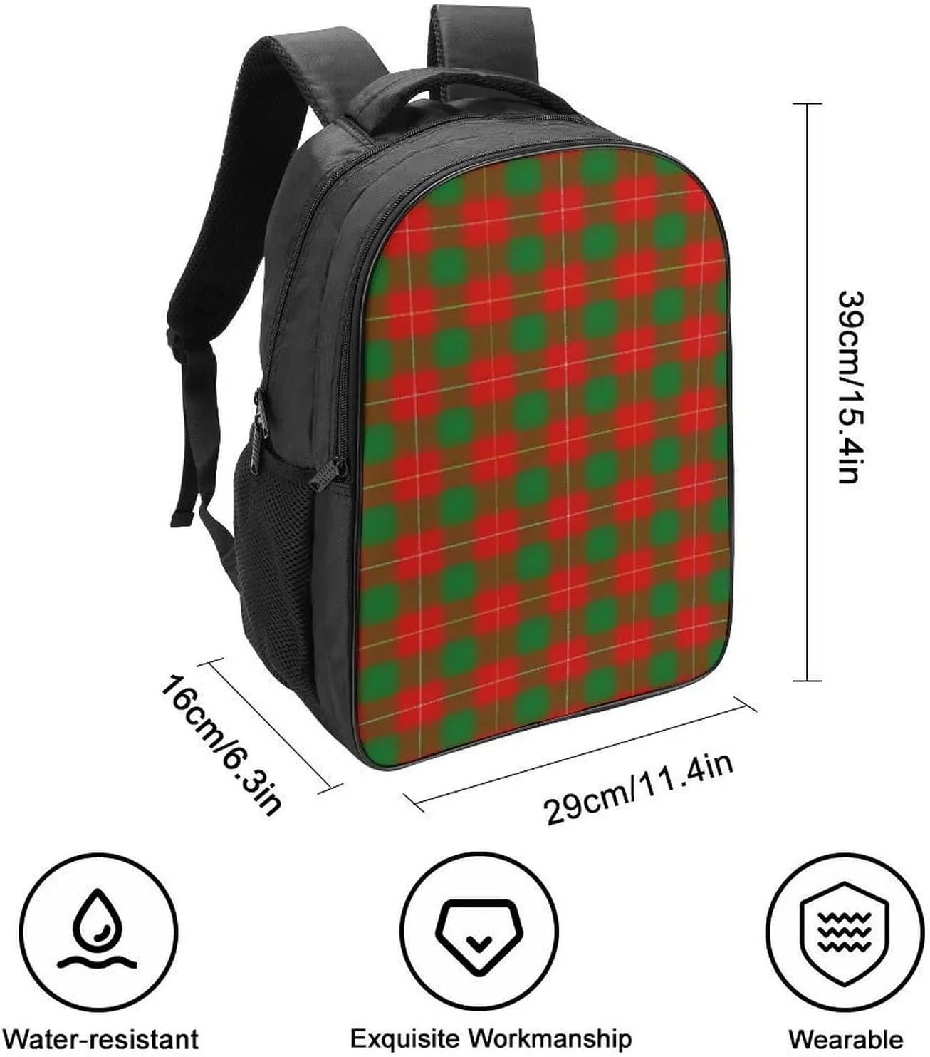 Clan MacFie Double Compartment Large Capacity Backpack Unisex