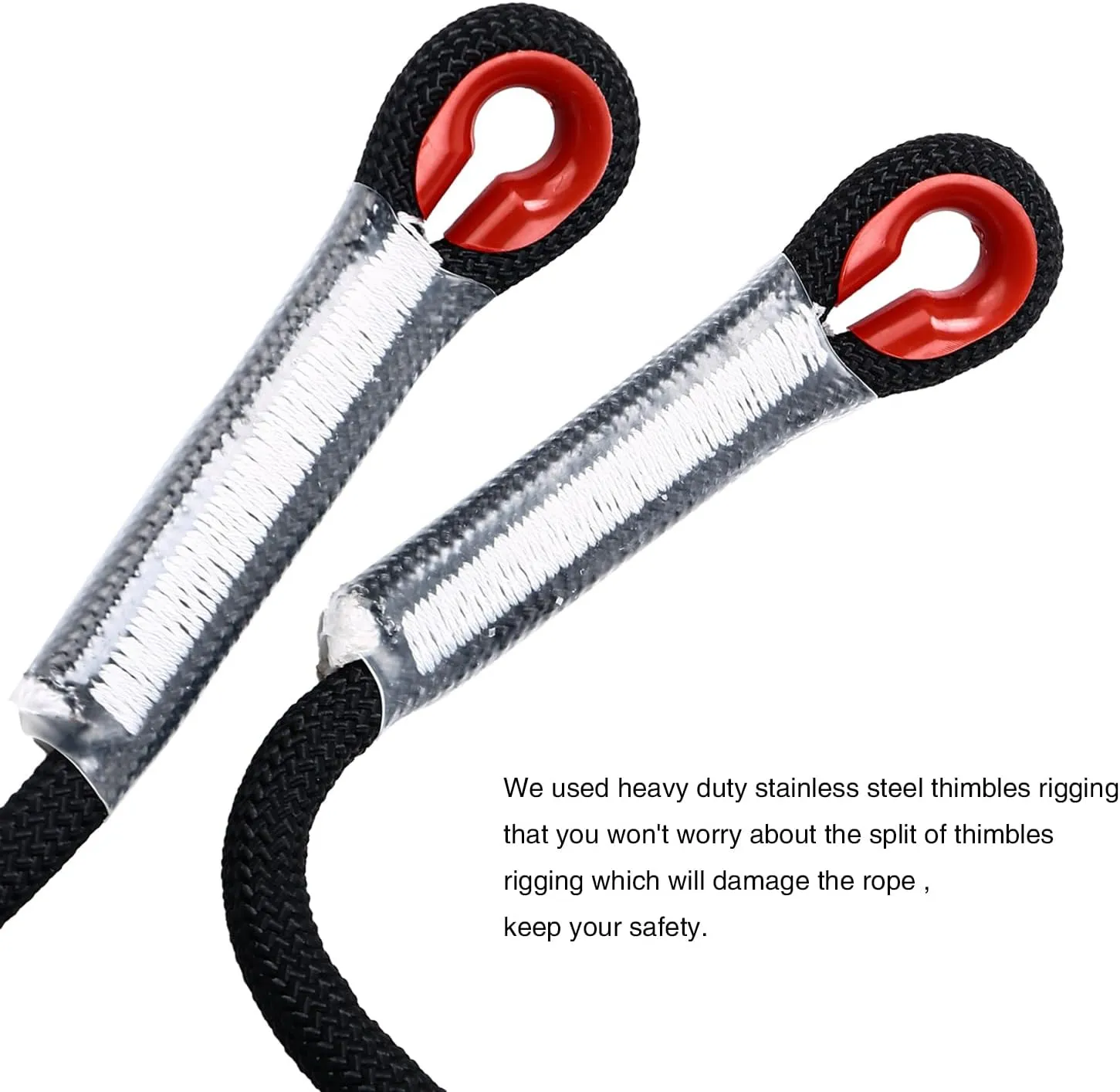 Climbing Rope 10mm 246Ft (75m) Static Climbing Rope Outdoor Rock Climbing Rope Braided Polyester Static Rock Climbing Rope High Strength Outdoor Rope for Rappelling Rescue Rope Black