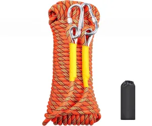 Climbing Rope, Dynamic Rock Climbing Rope, Braided Polyester Arborist Rigging Rope, Escape Equipment in 32ft/64ft/96ft/160ft/230ft/500ft/985ft with Carry Bag