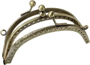 Clutch Bag Clasp 1Pcs 10.5cm Arch Double Clips Purse Frame Double Layer DIY Metal Frame Purse for Clutch Coins Bag Handle Kiss Clasp Lock