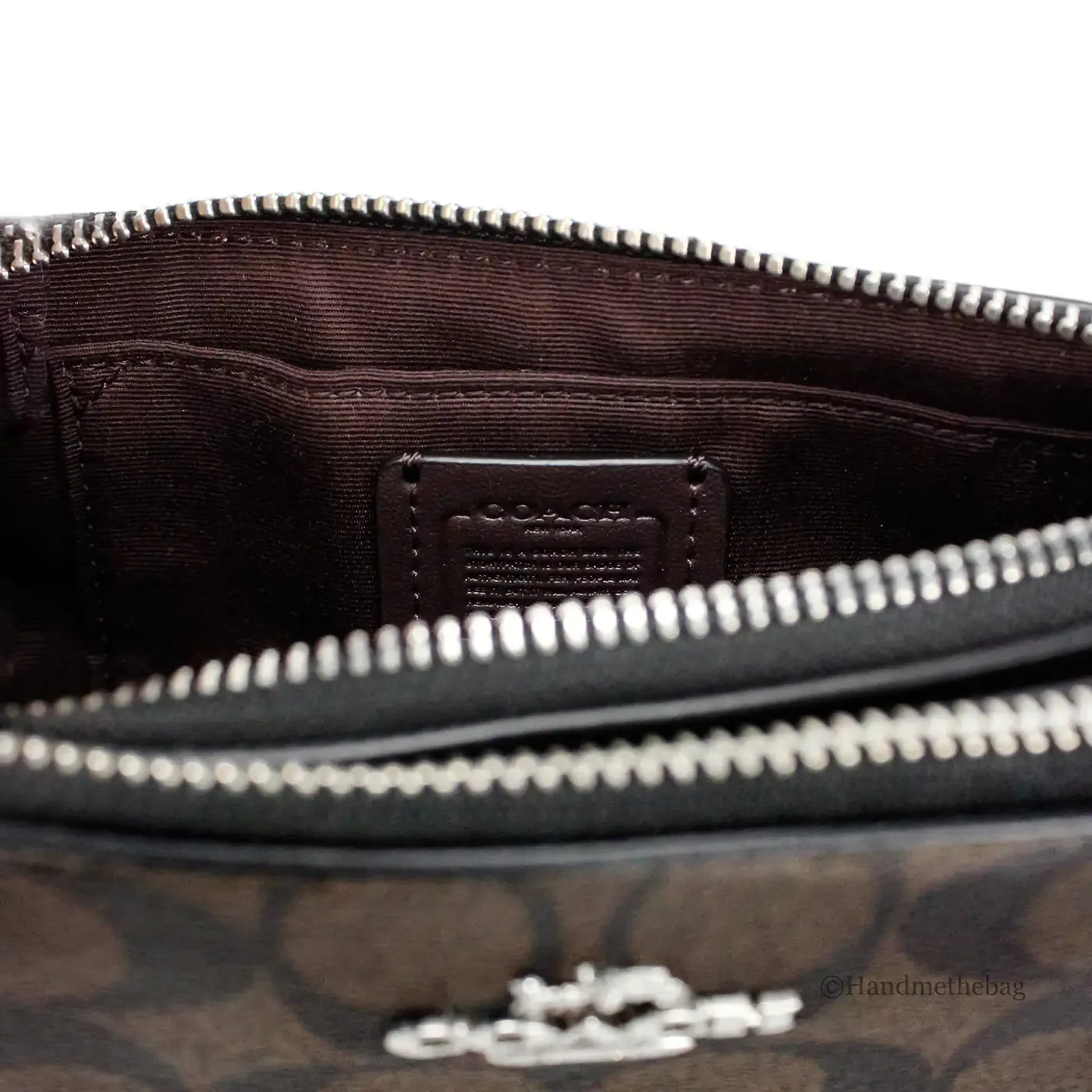 Coach - Signature Double Zip Crossbody Bag