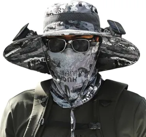 Colitt - Fishing Hat with Built in Fan,2025 New Outdoor Fishing for Man Woman, Hat-Solar USB Charging with 2 Fans