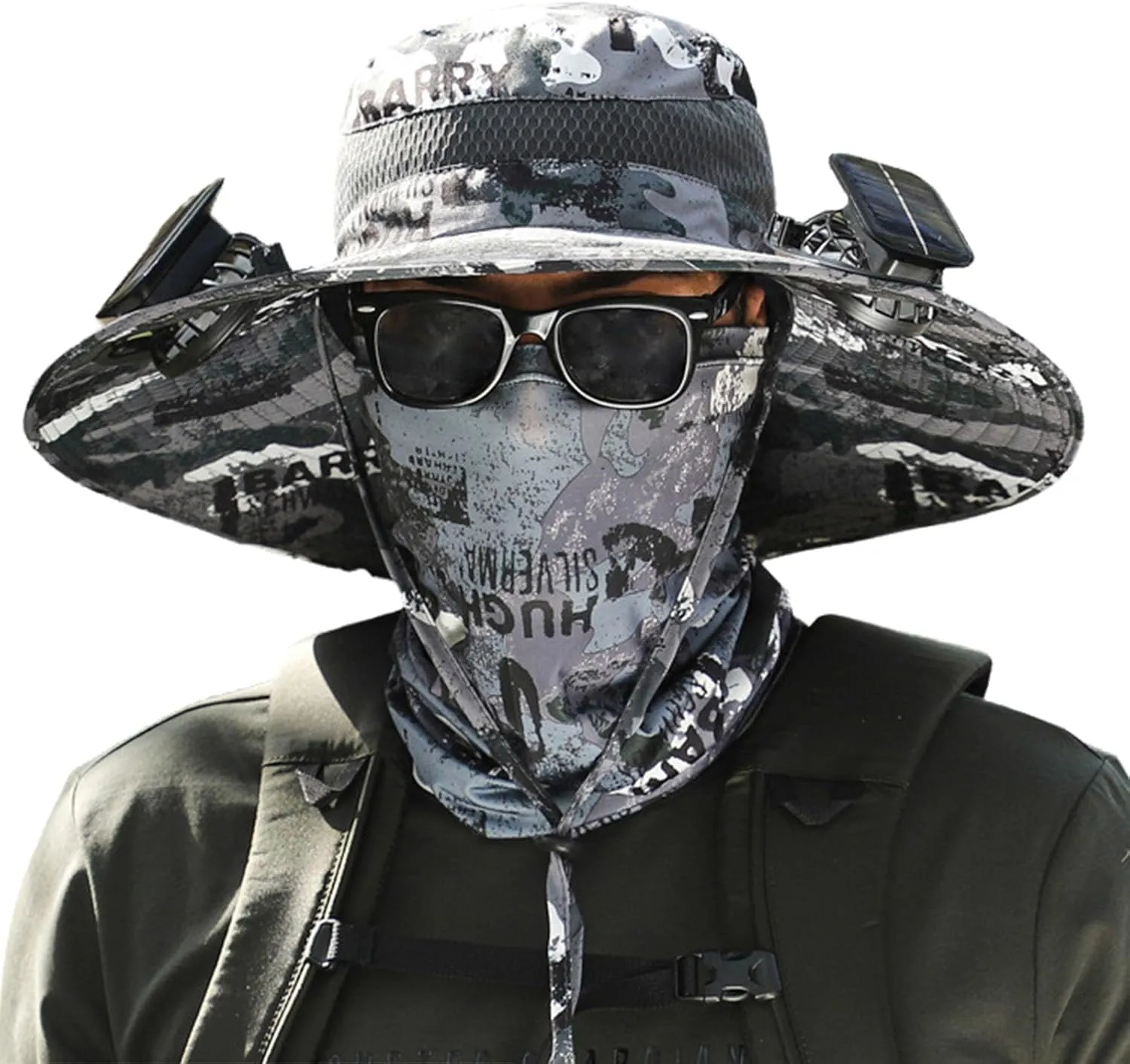 Colitt - Fishing Hat with Built in Fan,2025 New Outdoor Fishing for Man Woman, Hat-Solar USB Charging with 2 Fans