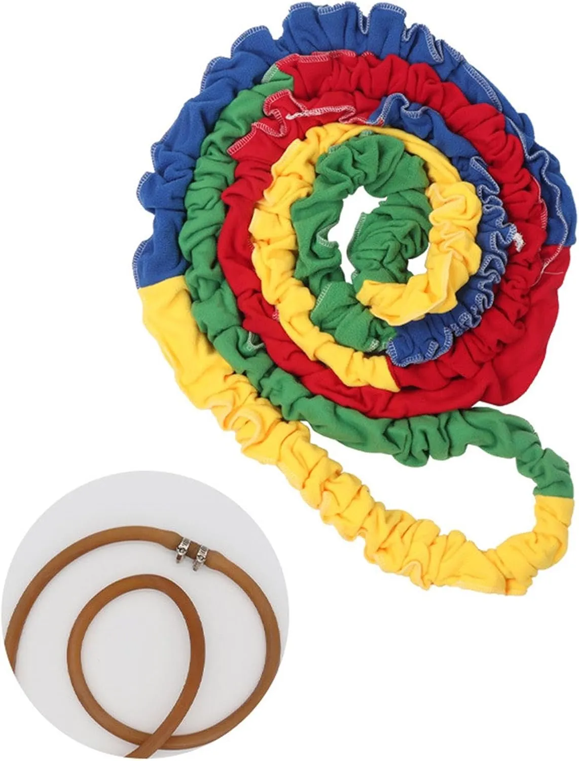 Cooperative Stretch Rope Dynamic Movement Exercise Prop Multi Color Gym Multifunction Early Education Toy Exercise Band Loop