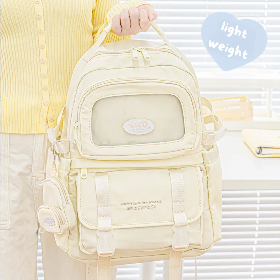 Cream-Style Large Capacity Schoolbag
