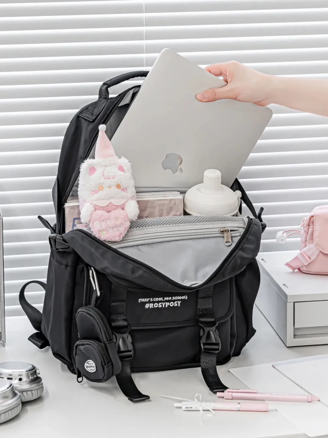 Cream-Style Large Capacity Schoolbag