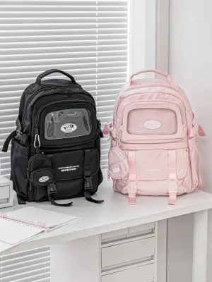 Cream-Style Large Capacity Schoolbag