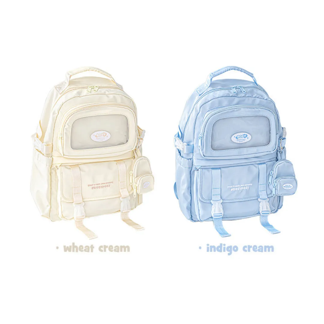 Cream-Style Large Capacity Schoolbag