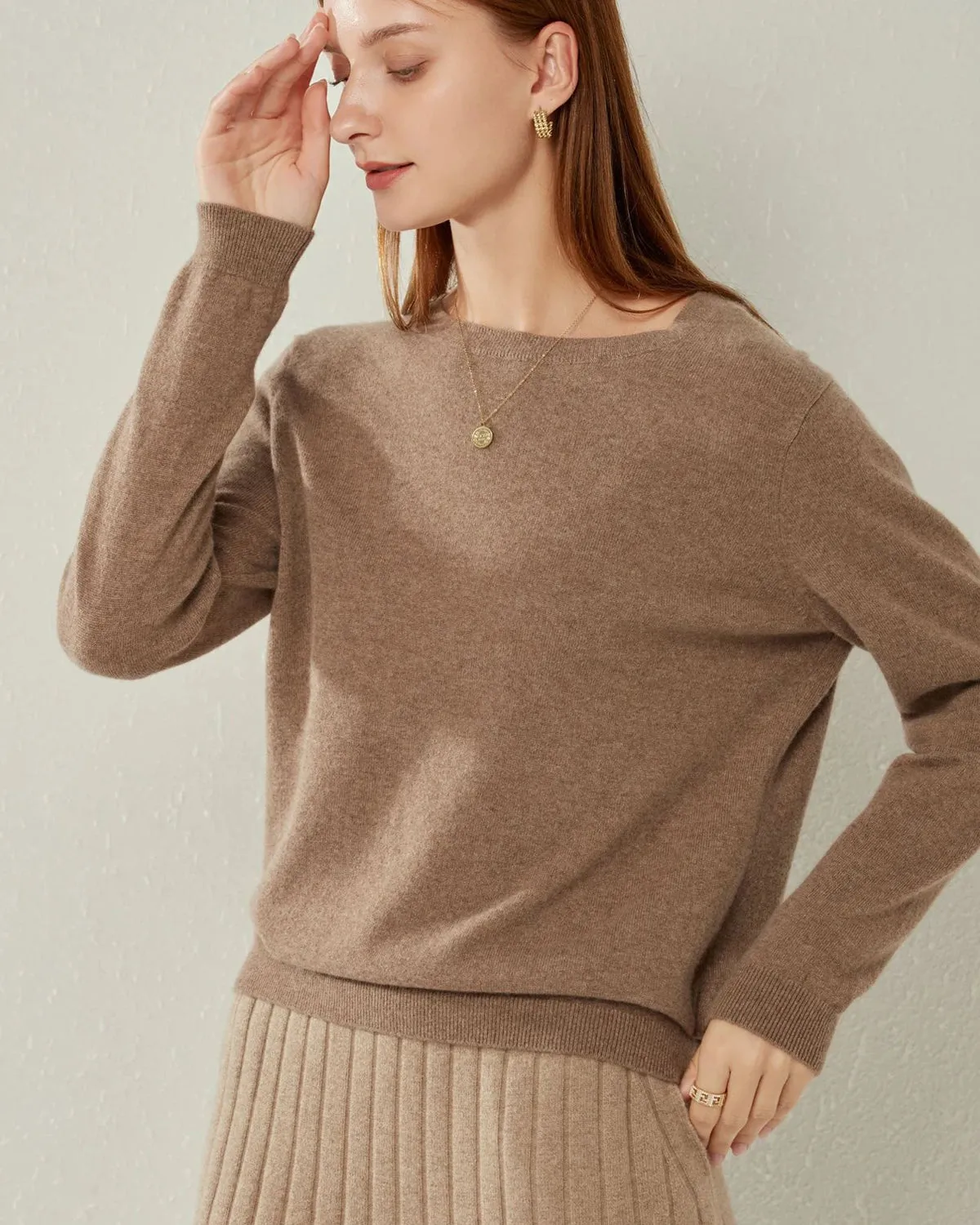 Crewneck Lightweight Cashmere Sweater