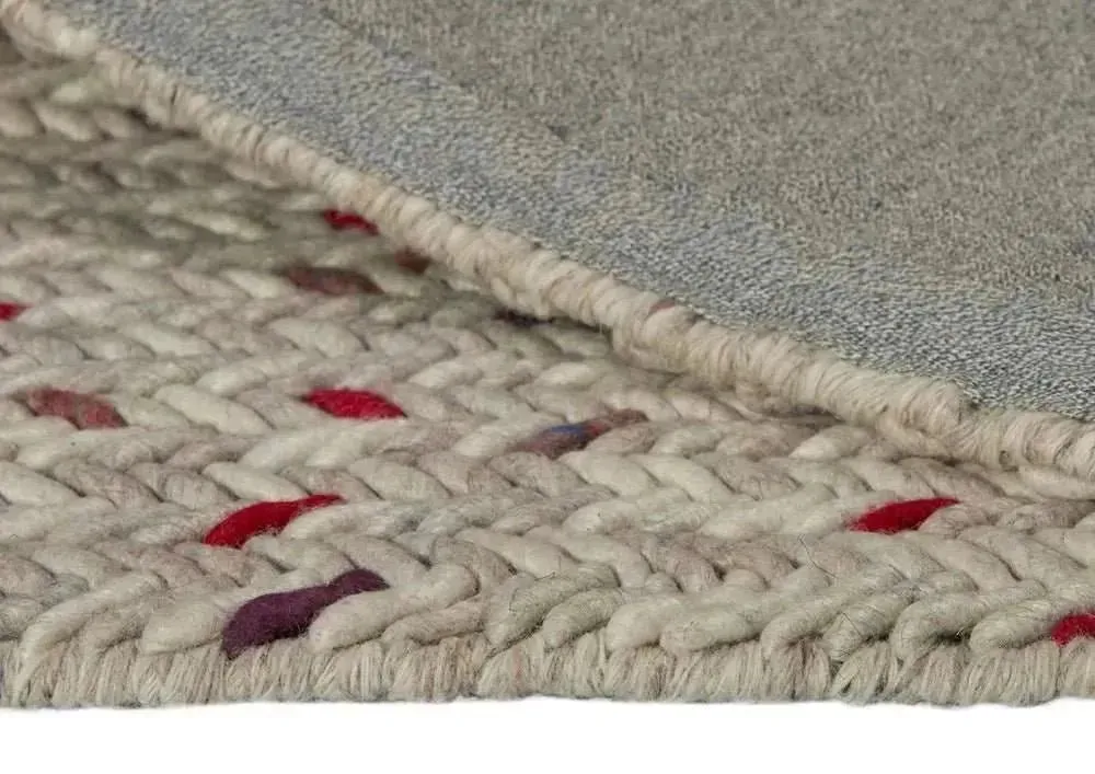 Criss-Cross Multi Modern Wool Rug