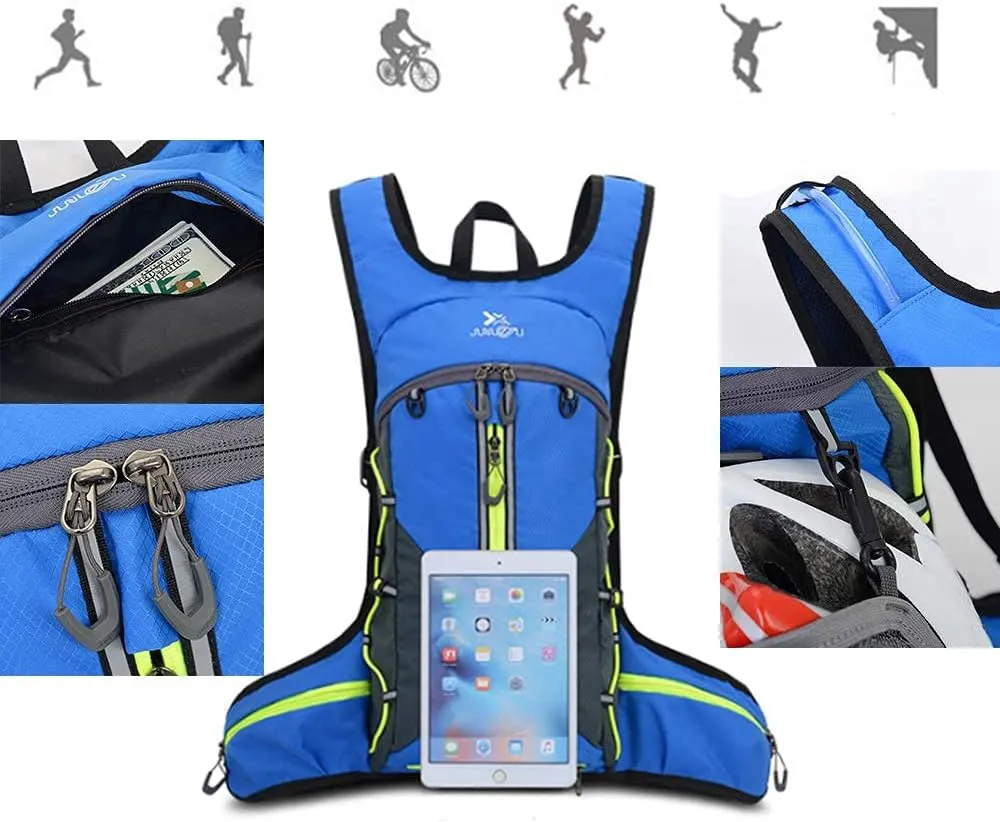 Croogo Hydration Backpack with 2L Water Bladder Mountain Bike Rucksack Waterproof Hydration Pack Backpack for Cycling Running