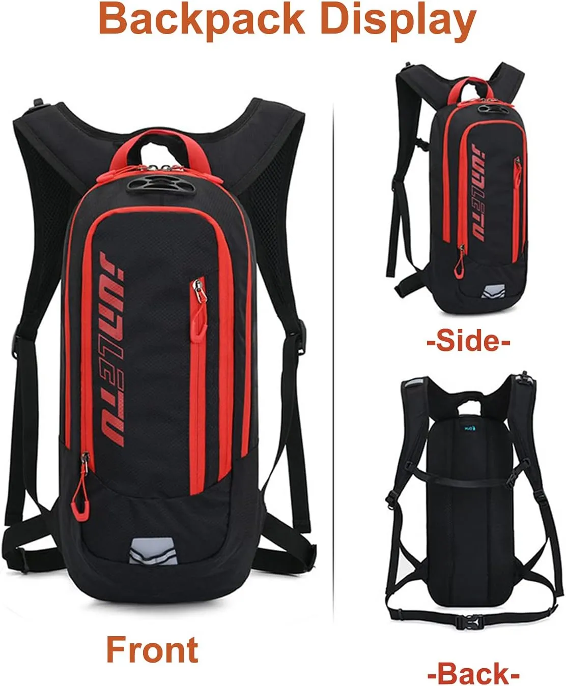Croogo Hydration Packs,Hydration Backpack with 2L Hydration Bladder,Bicycle Daypack Waterproof Breathable Bag for Climbing