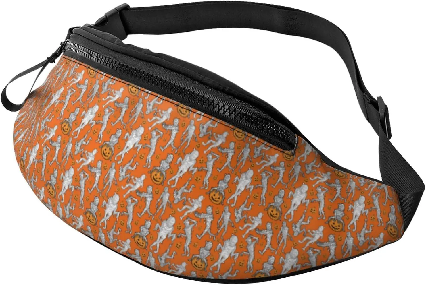 Crossbody Fanny Packs for Women Men - Halloween mummy Running Belt Bag Travel Waist Bag for Women Men