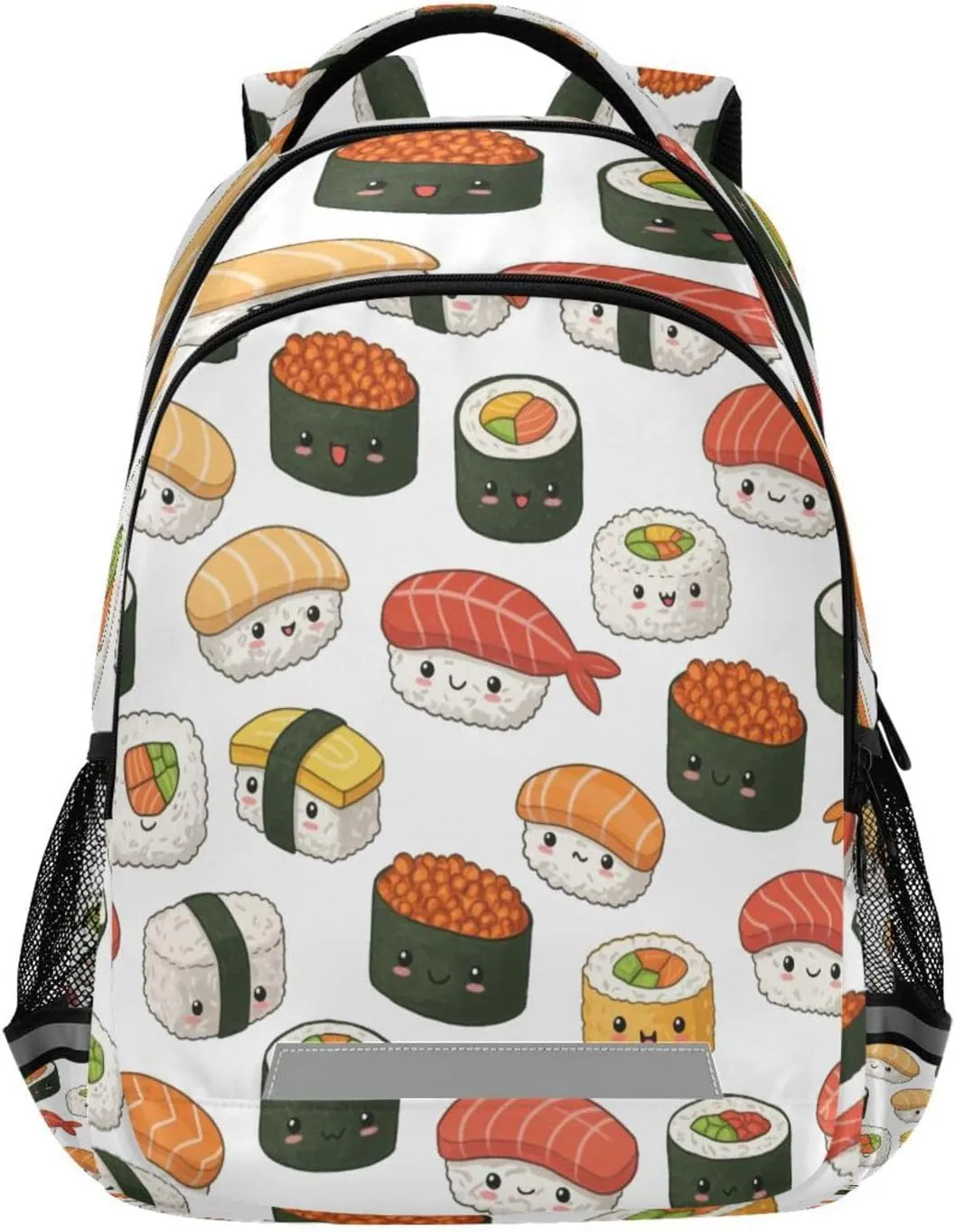 Cute Sushi Design Waterproof Backpack - Casual Outdoor Sports Daypack with Ergonomic Shoulder Straps#441