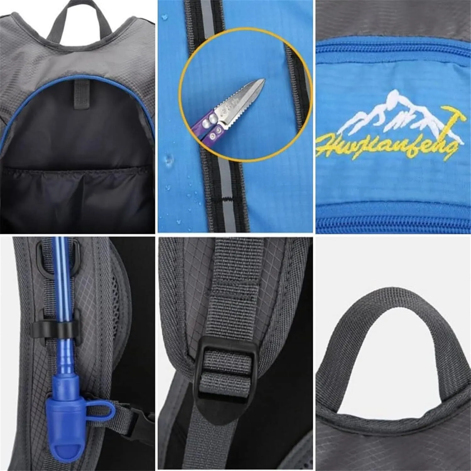 Cycling Backpack Bladder Backpack Ultralight Bicycle Bags Travel Bag Outdoor Sports Running MTB Bike Bag(Black)