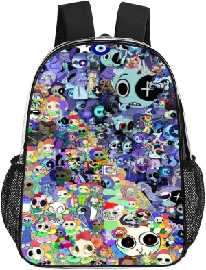 Dandys World Transparent Backpack Cute Large Capacity Laptop Backpack Travel Backpack For Unisex 17in