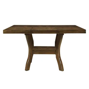 Darla Dining Table w/18" Butterfly Leaf, Mindy Veneer in Brown - 5712-54*