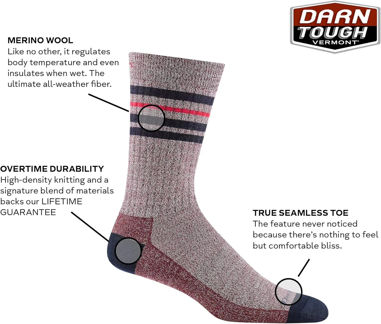 Darn Tough Neo Geo Crew Lightweight Sock - Men's
