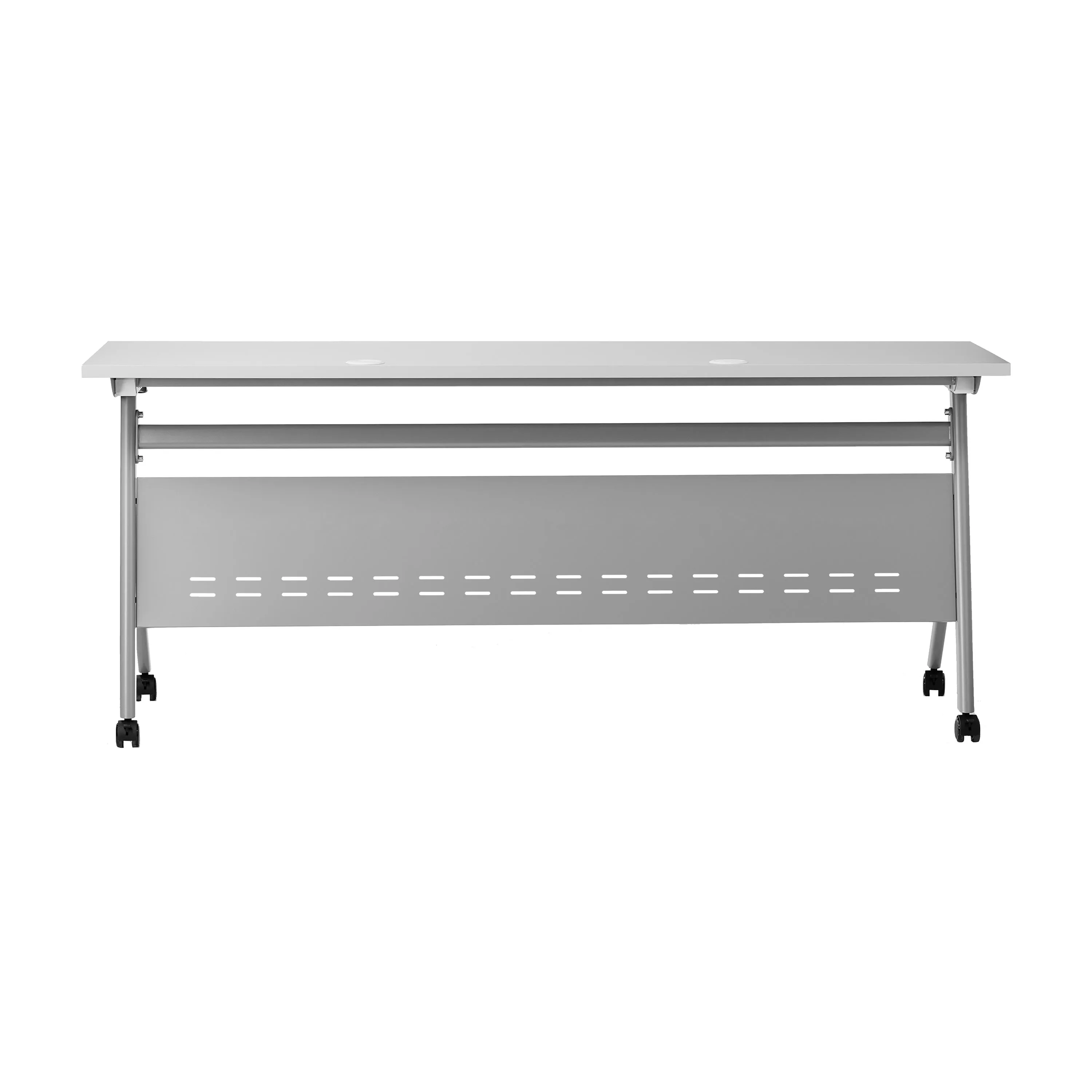 Davis Commercial Grade Heavy-Duty Nesting Flip Training Table with Y-Legs, Modesty Panel, Tabletop, and Frame