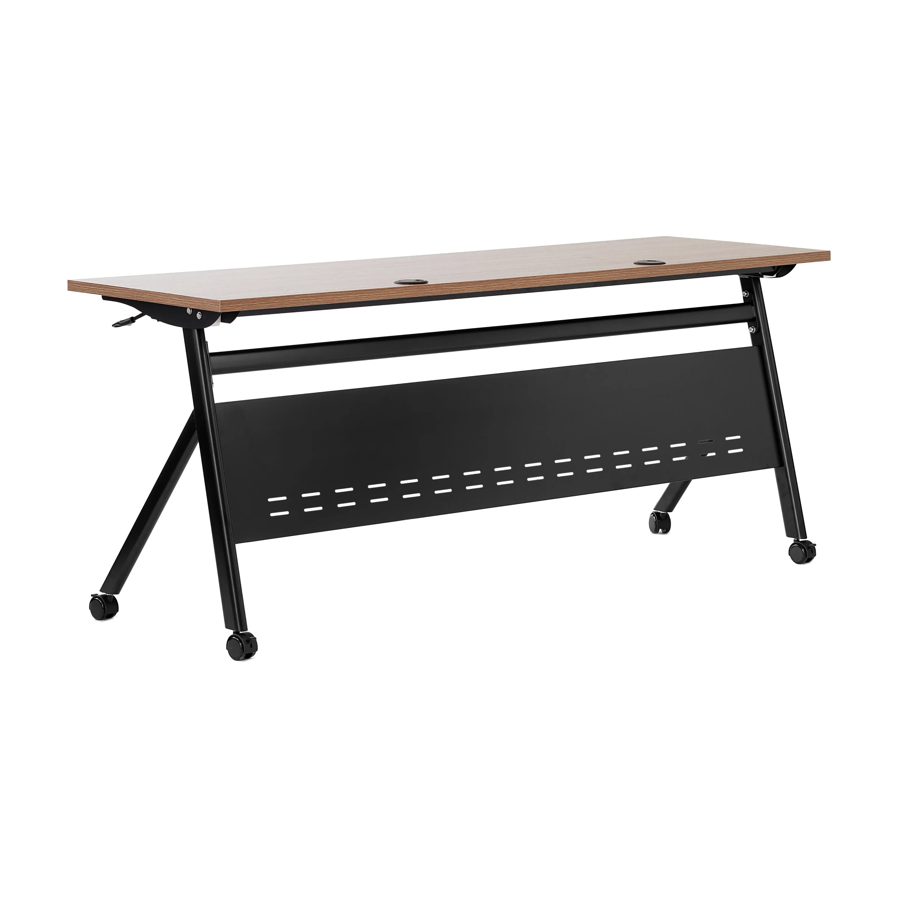 Davis Commercial Grade Heavy-Duty Nesting Flip Training Table with Y-Legs, Modesty Panel, Tabletop, and Frame