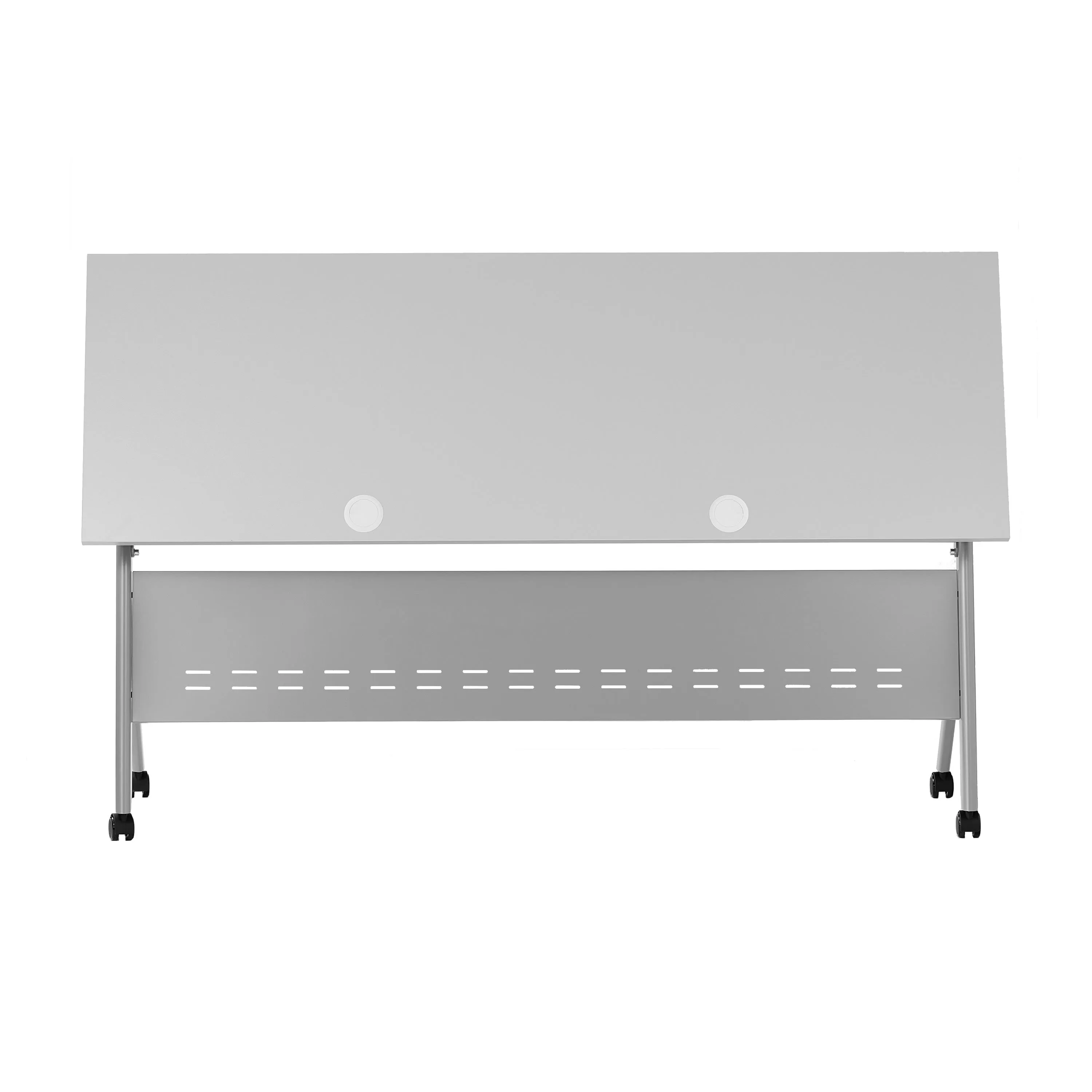 Davis Commercial Grade Heavy-Duty Nesting Flip Training Table with Y-Legs, Modesty Panel, Tabletop, and Frame