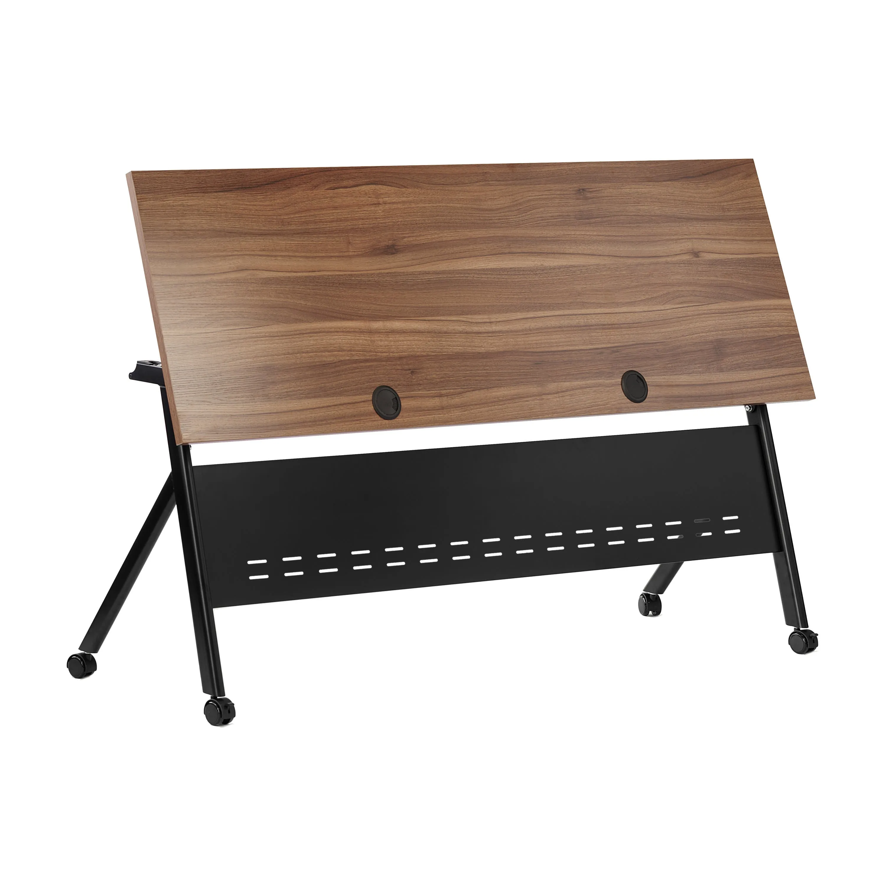 Davis Commercial Grade Heavy-Duty Nesting Flip Training Table with Y-Legs, Modesty Panel, Tabletop, and Frame