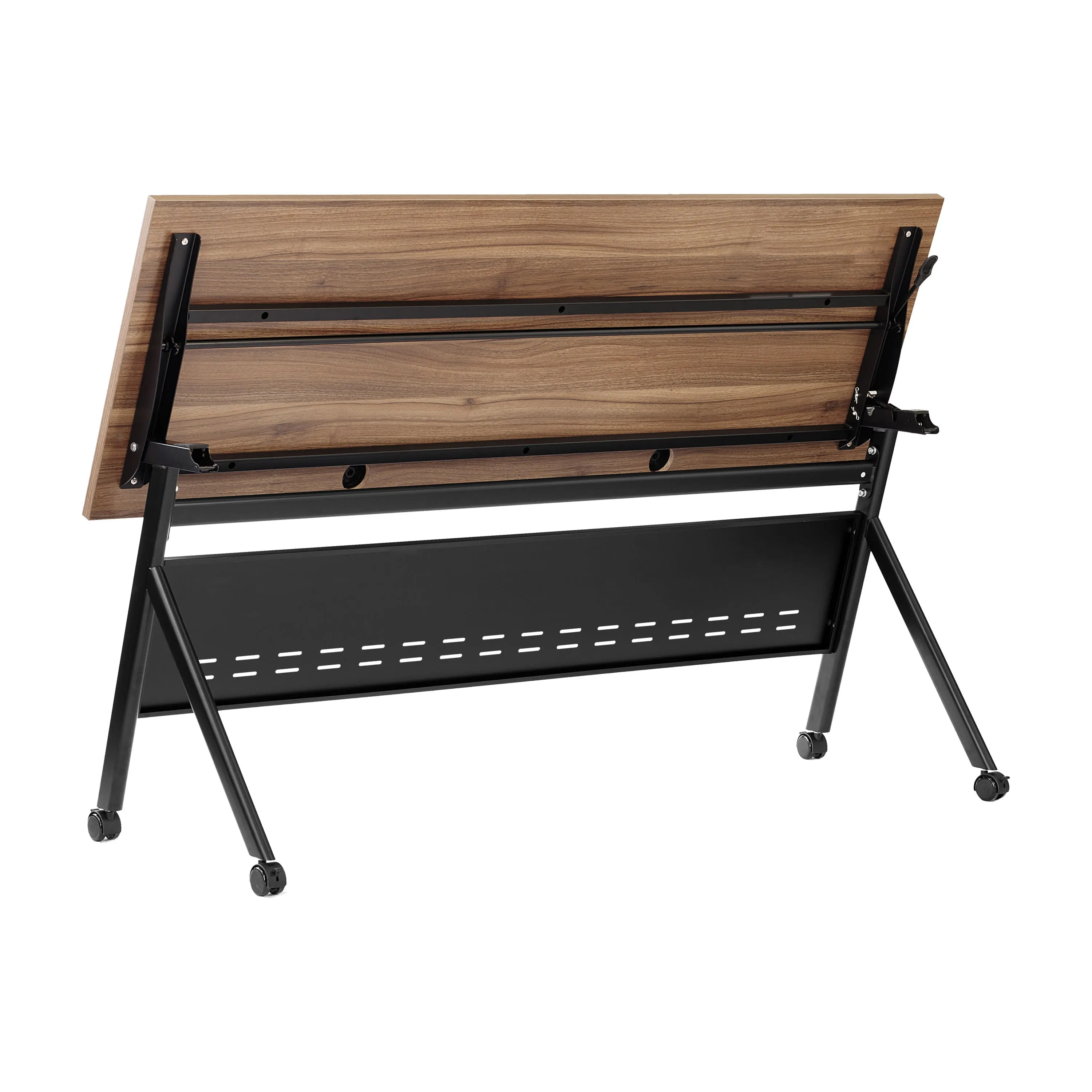 Davis Commercial Grade Heavy-Duty Nesting Flip Training Table with Y-Legs, Modesty Panel, Tabletop, and Frame
