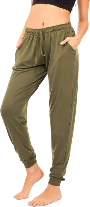 DEAR SPARKLE Jogger with Pockets for Women Drawstring Lightweight Sweats Yoga Lounge Pants   Plus Size (P7)