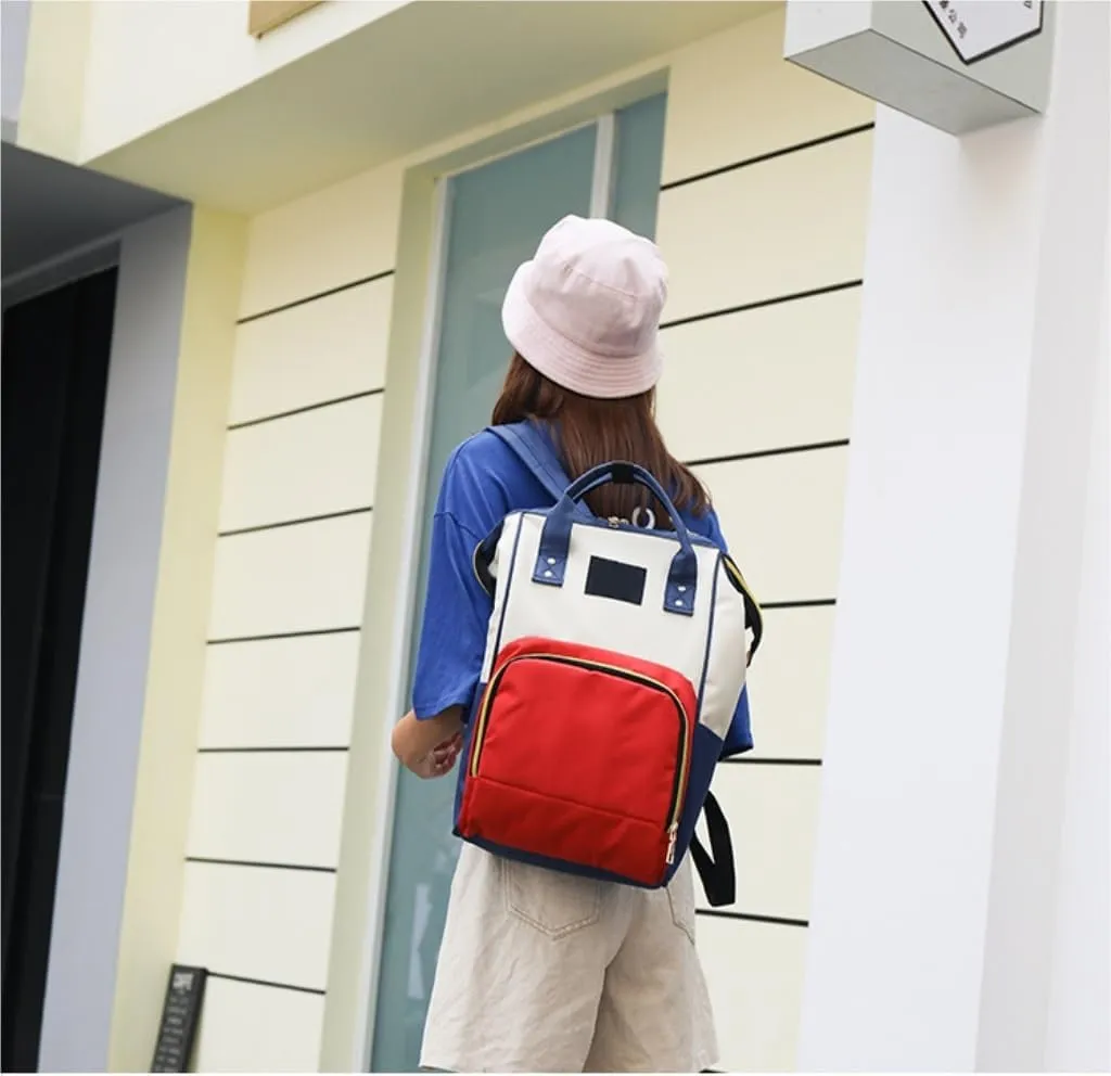 Diaper Bag Mummy bag thermal insulation fashionable lightweight travel backpack storage backpack Daiper Bag(B)