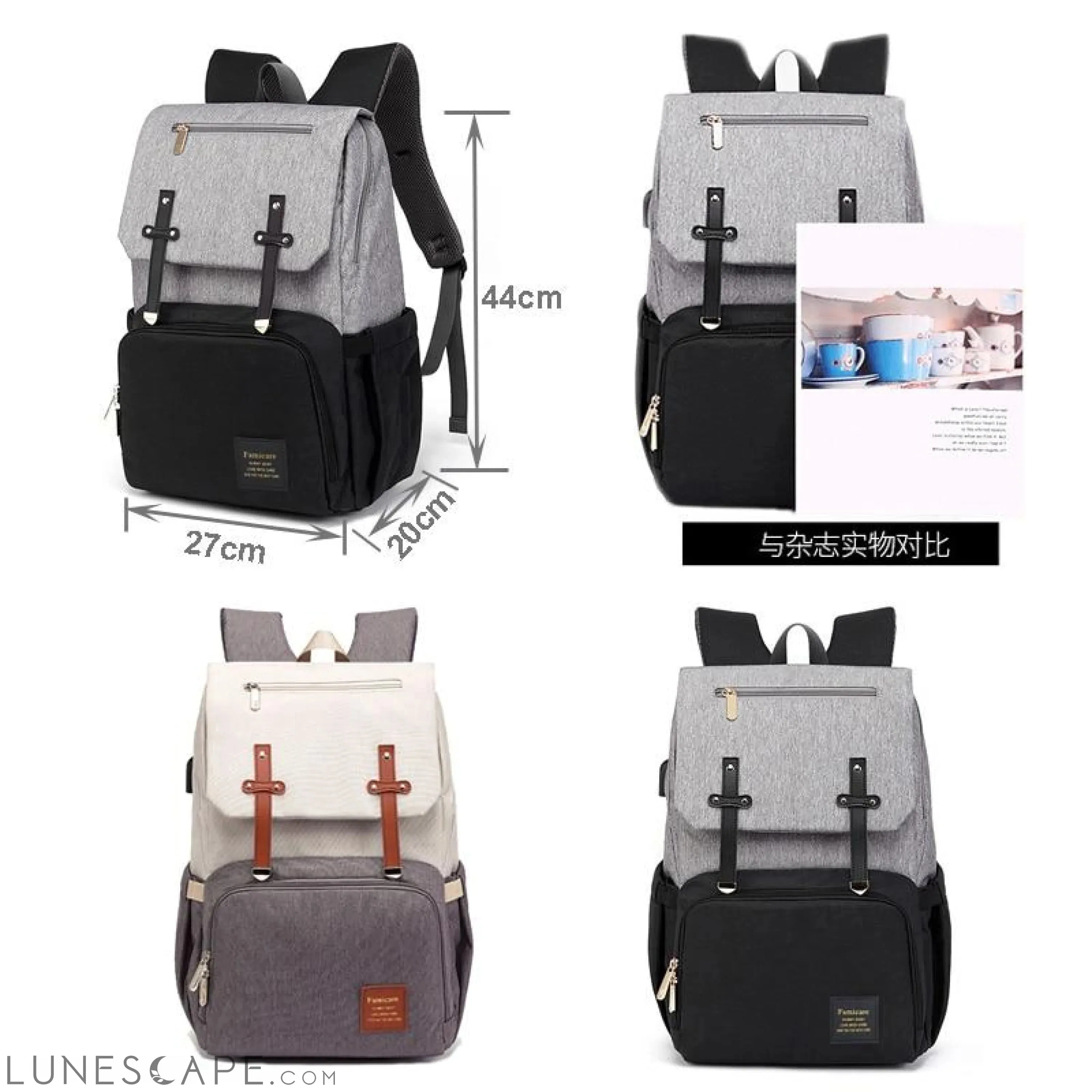 Diaper Bag Mummy Daddy Backpack Baby Stroller Waterproof Oxford