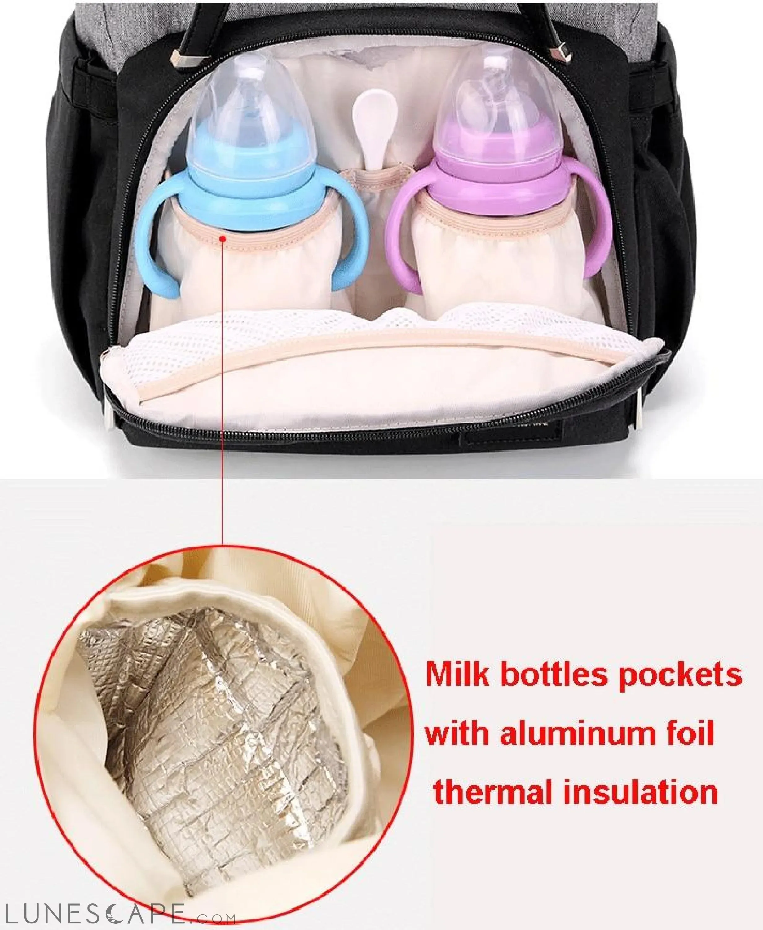 Diaper Bag Mummy Daddy Backpack Baby Stroller Waterproof Oxford