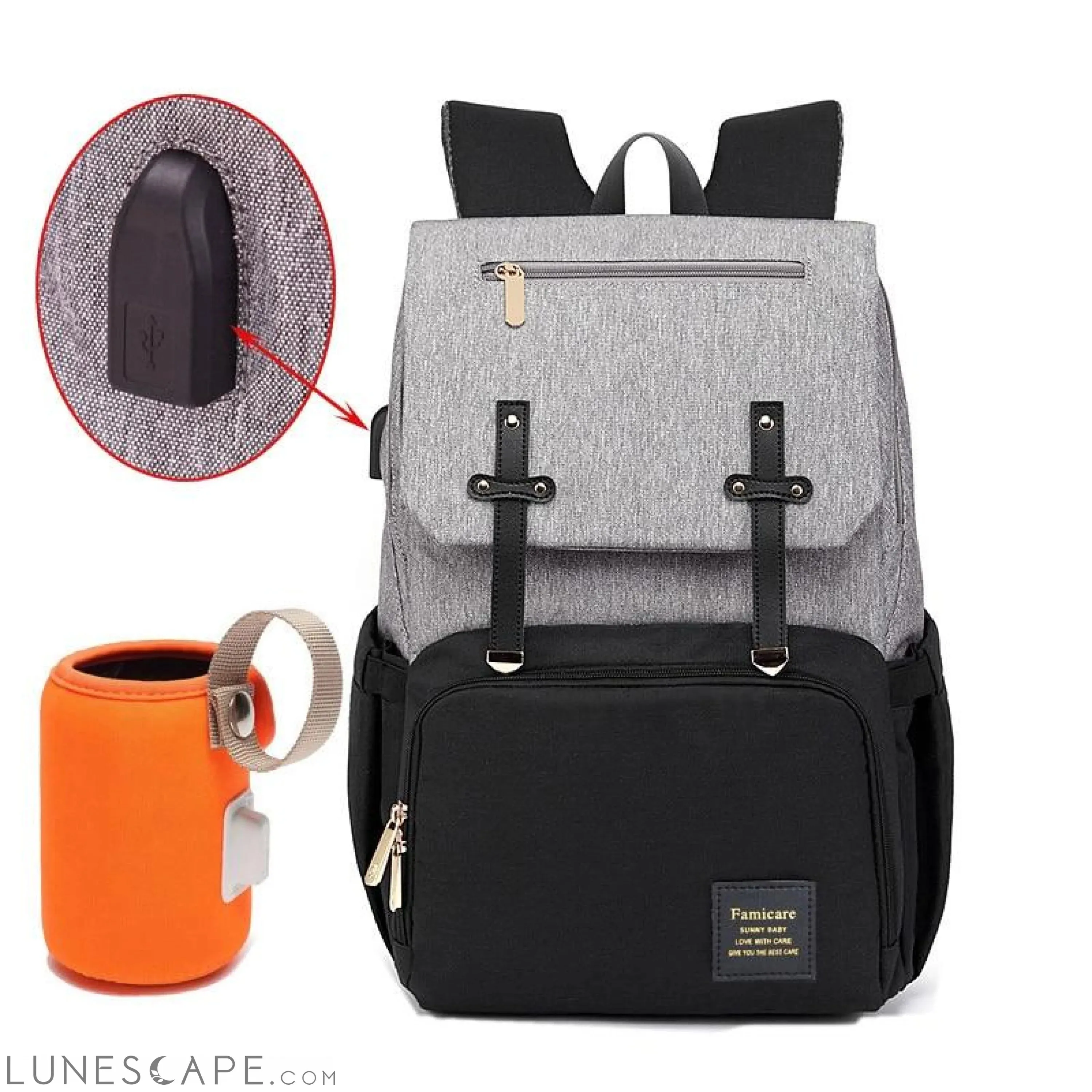 Diaper Bag Mummy Daddy Backpack Baby Stroller Waterproof Oxford