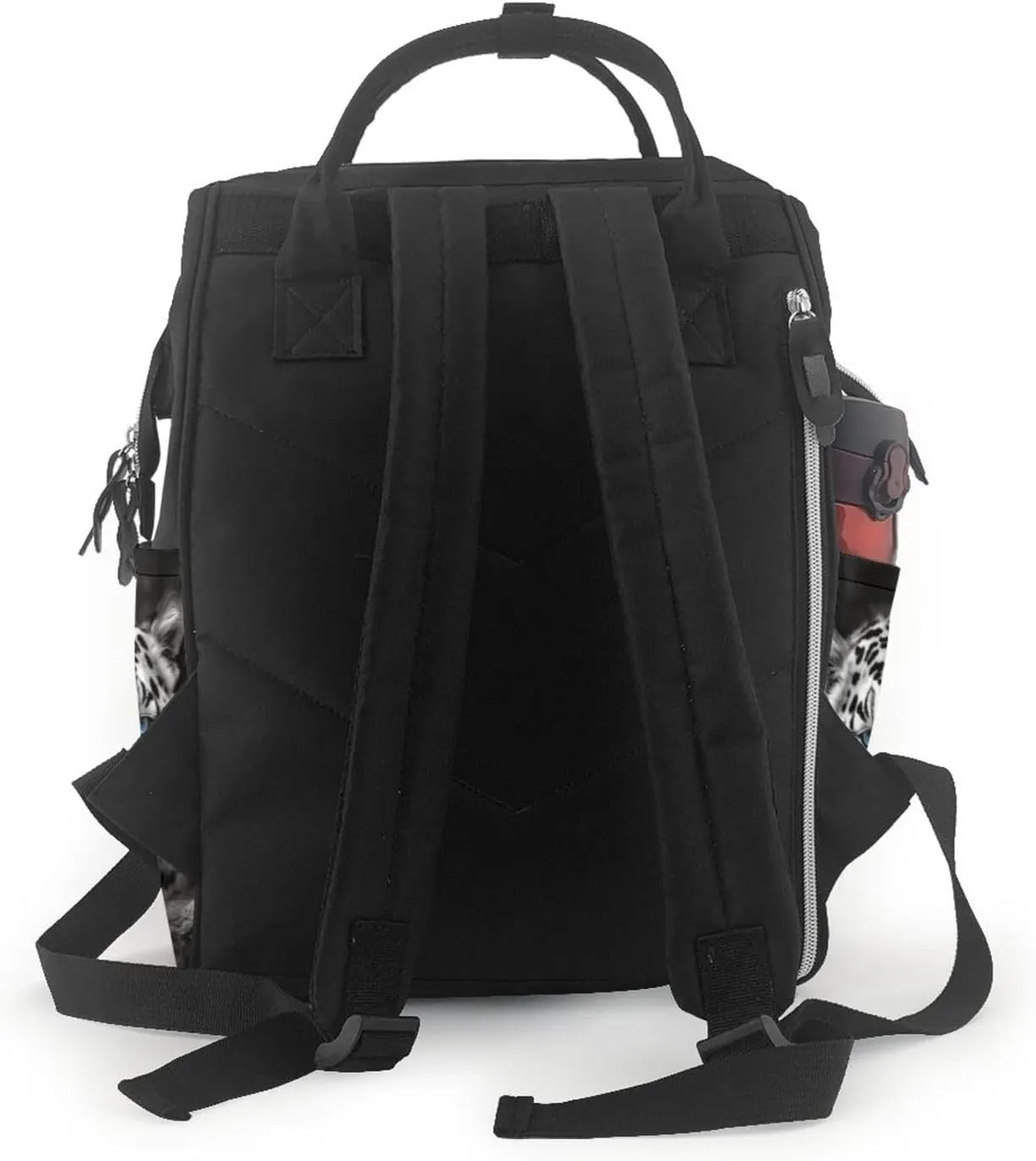 Diaper Bag Nappy Backpack Baby Bag Black and white tiger Mummy Backpack Multifunction Changing Bags for Travel, Black and White Tiger, One Size